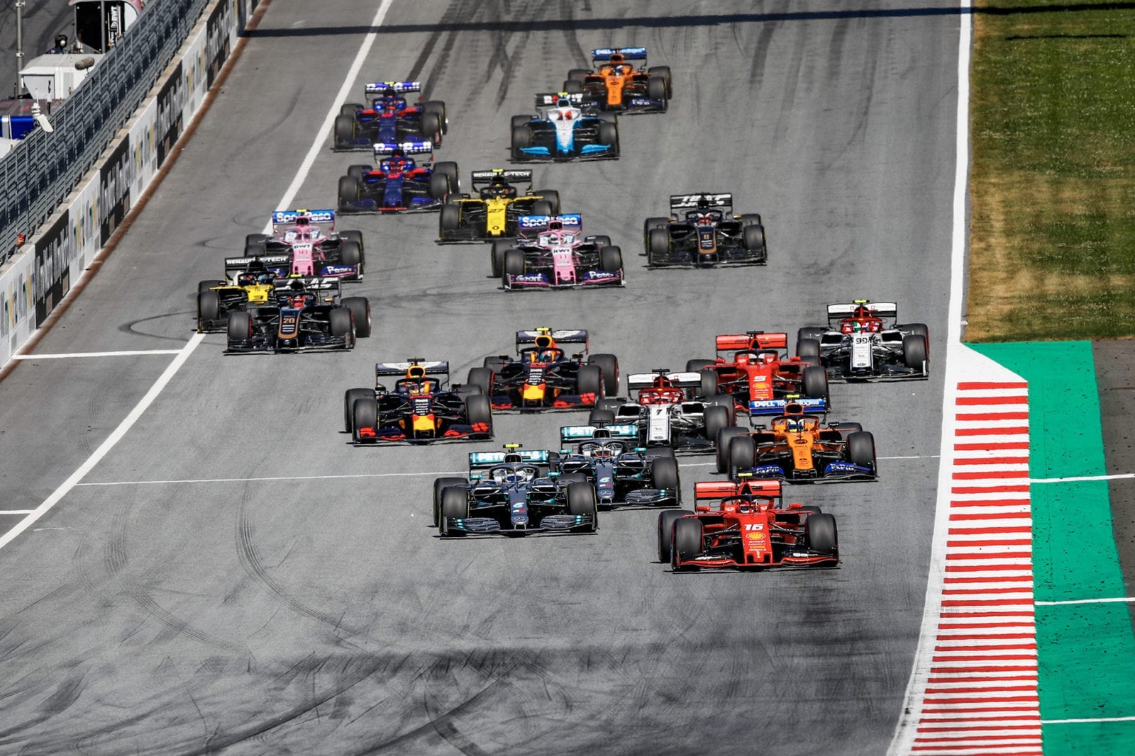 Start of the 2019 Austrian Grand Prix