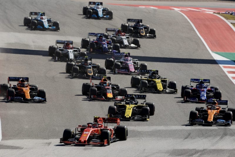 Start of the 2019 US Grand Prix