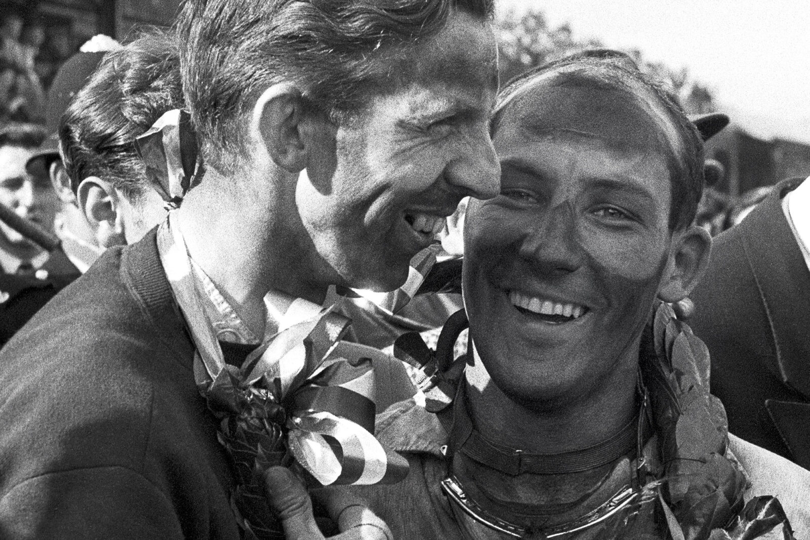 Stirling Moss with Tony Brooks