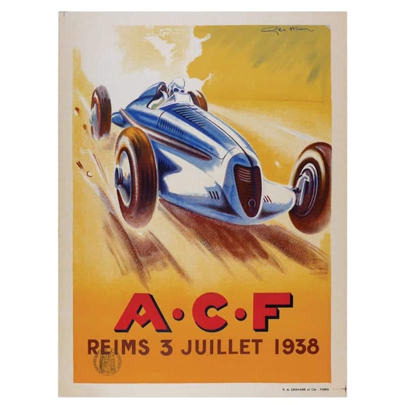 1938 Reims poster