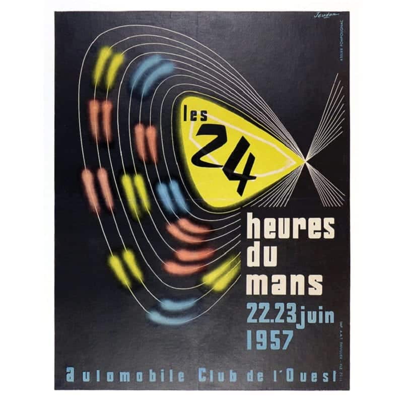 1957 Le Mans 24 Hours poster