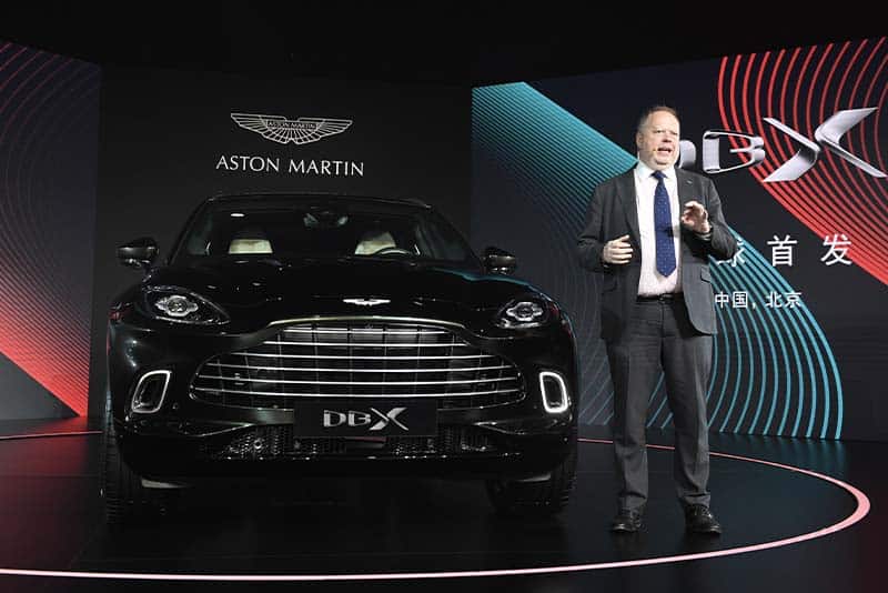 Andy Palmer with Aston Martin DBX