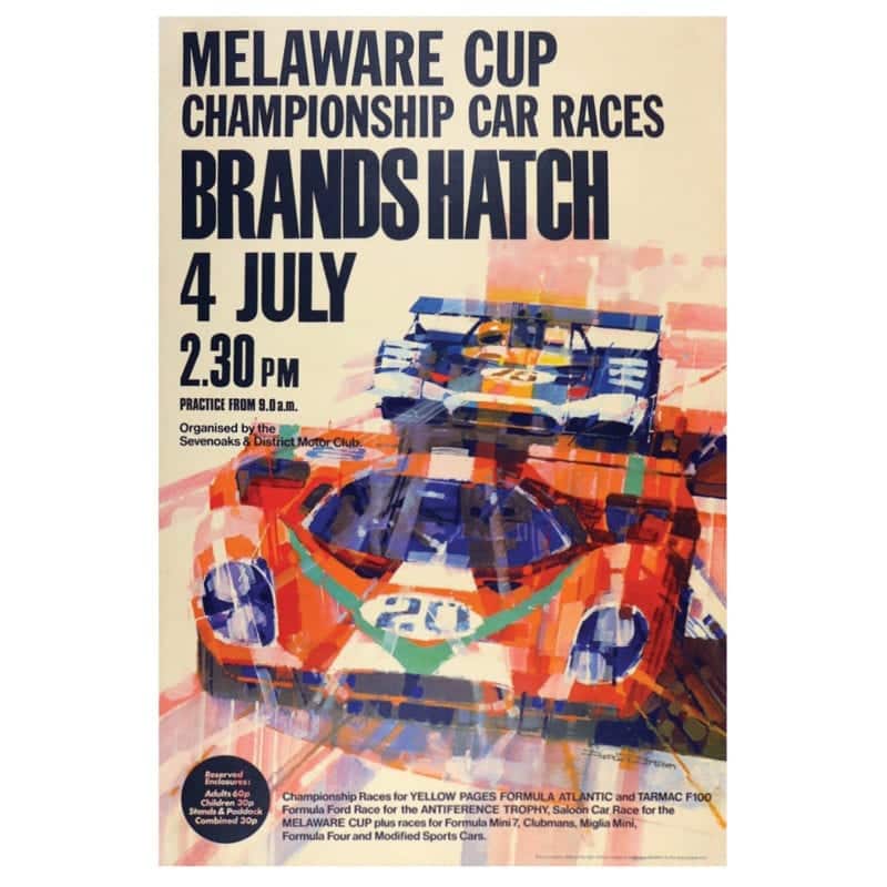 Brands Hatch Melaware Cup poster