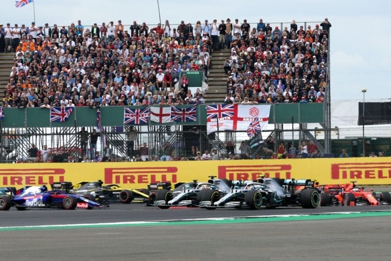 Start of the 2019 British GP