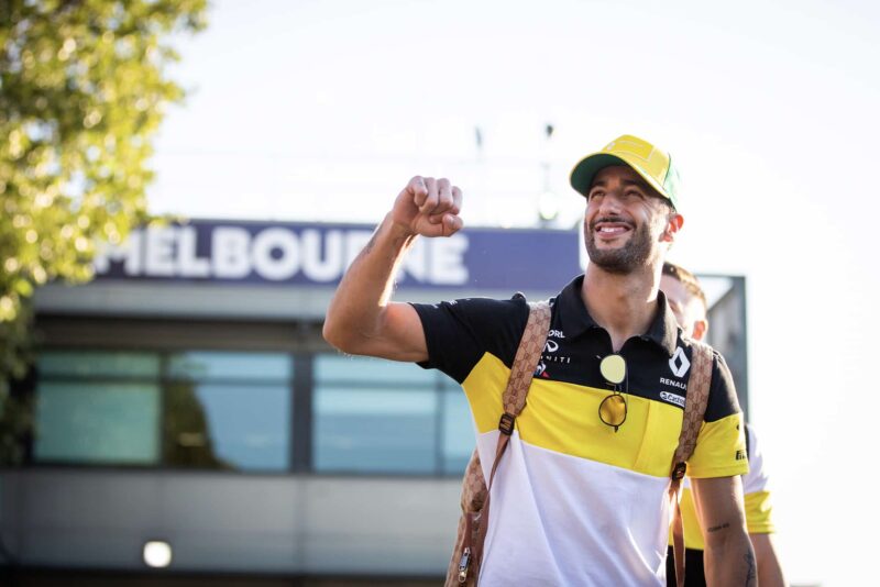 Daniel Ricciardo in Melbourne ahead of the planned 2020 Australian Grand Prix