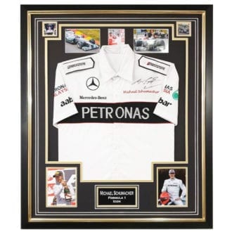 Product image for Michael Schumacher – F1 World Champion – framed shirt | memorabilia | signed Michael Schumacher
