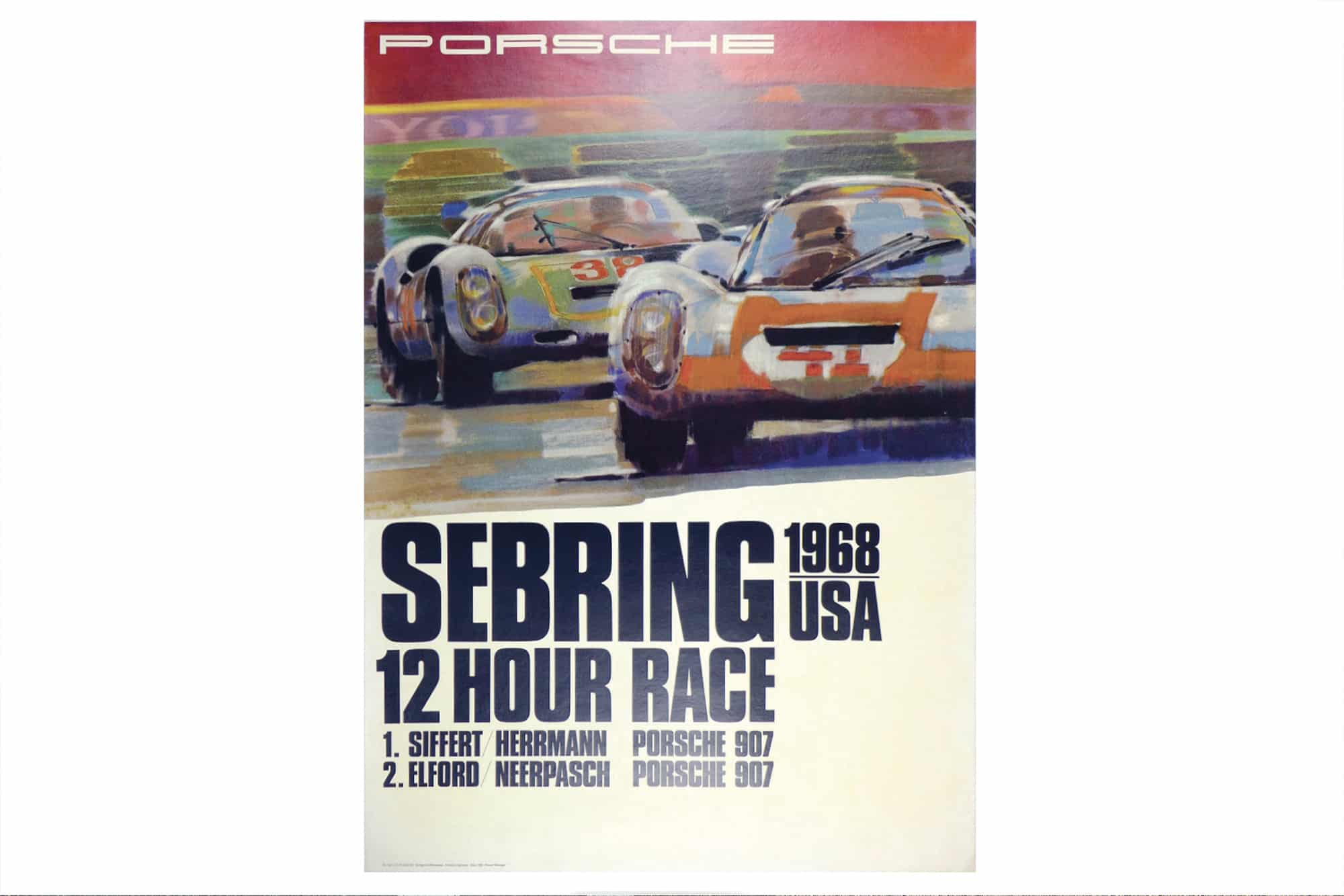 1968 Sebring 12 Hours poster