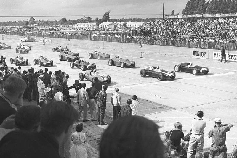 Start of the 1959 United States Grand Prix at Sebring