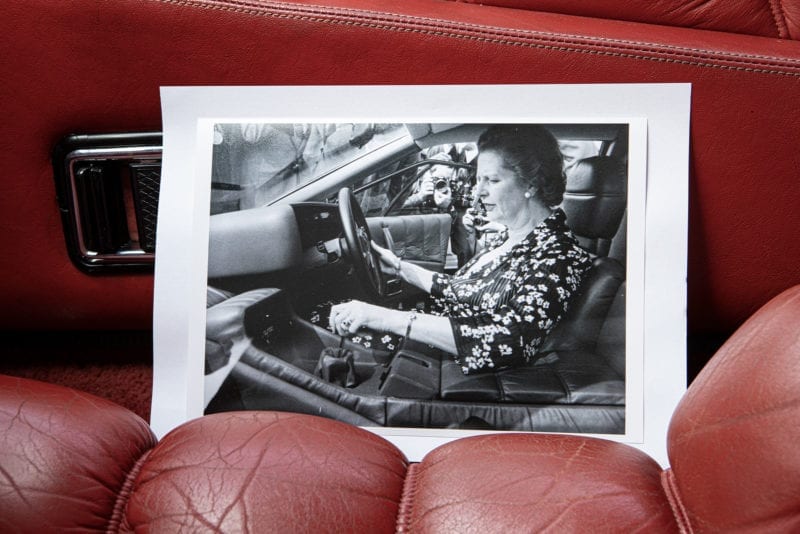 Thatcher driving Esprit