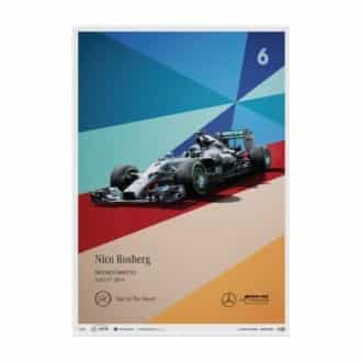 Product image for Nico Rosberg - Mercedes - 2014 | Automobilist | Limited Edition poster