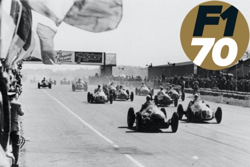 The start of the 1950 British Grand Prix