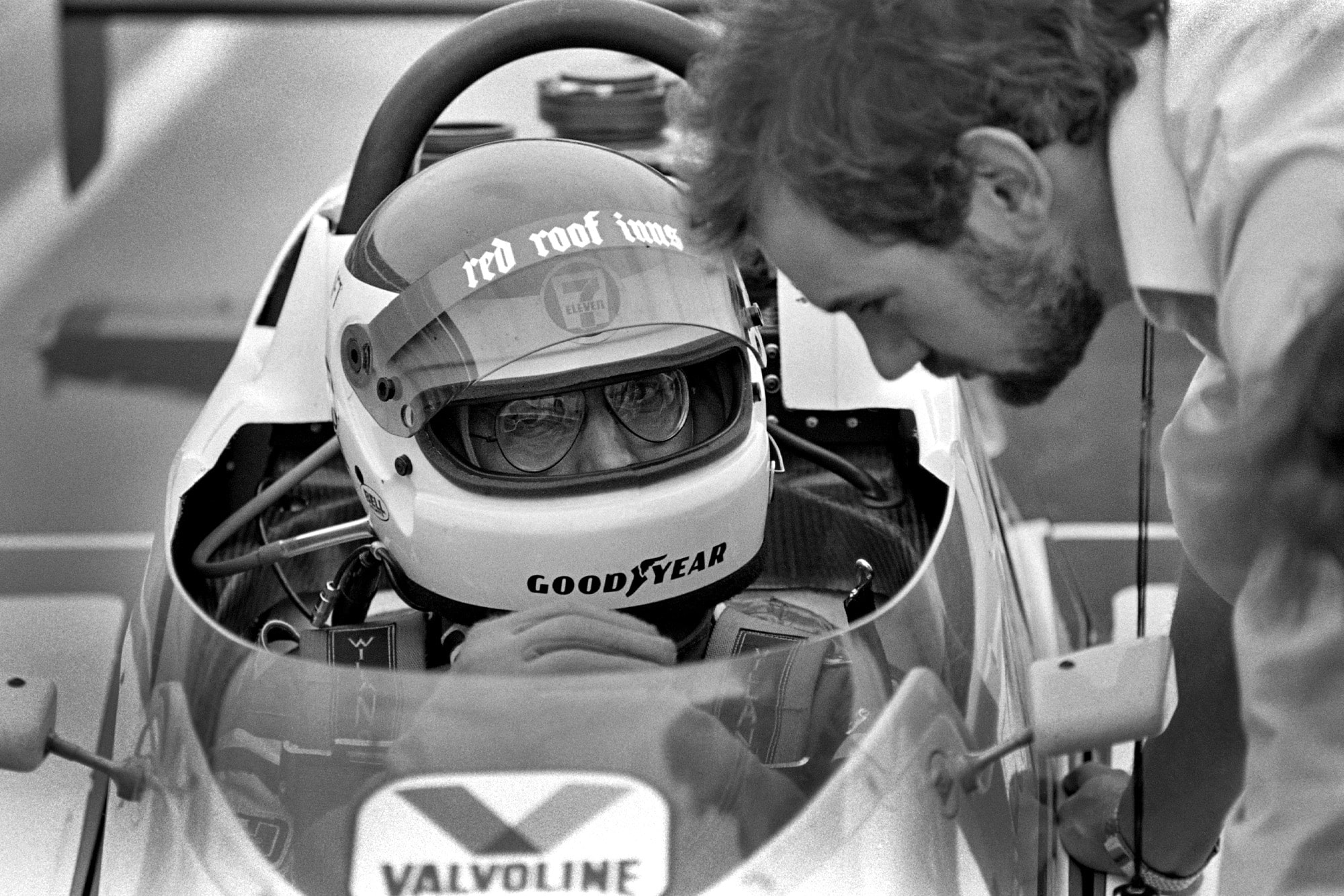 Adrian Newey with Bobby Rahal at the 1984 Indianapolis 500