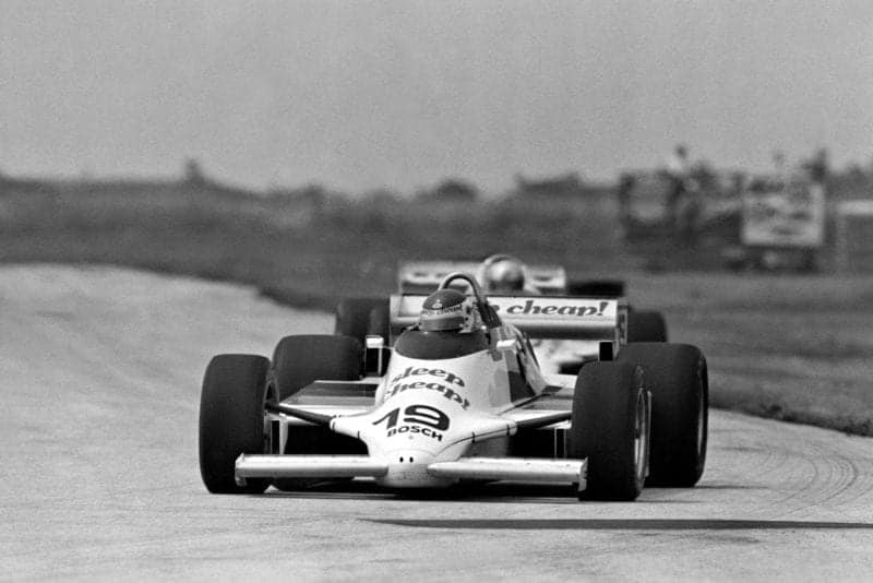 Bobby Rahal on his way to victory at Cleveland in 1982