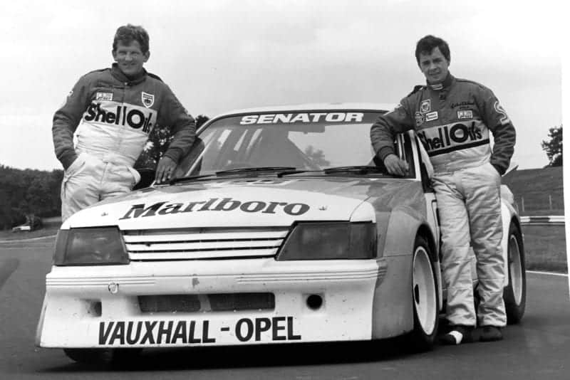 John Cleland and Steve Thompson with a Vauxhall Senator