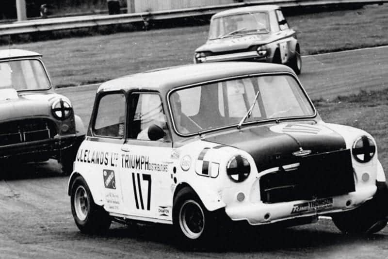 John Cleland makes his racing debut in a Mini at Ingliston in 1972