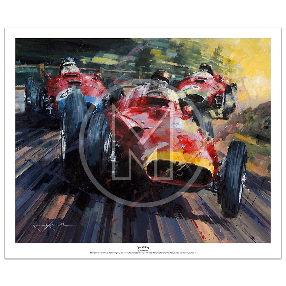 Epic Victory | Juan Manuel Fangio – Maserati 250F – 1957 | Limited Print