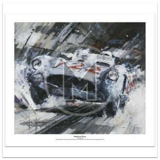 Product image for Heading for Victory | Stirling Moss – Mercedes 300 SLR – 1955 | John Ketchell | Limited Edition Print