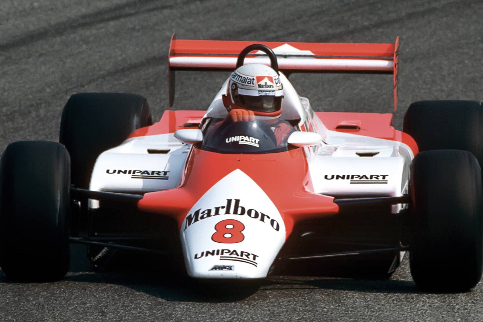 Off the last turn Long Beach '78, Niki Lauda in his Brabham…