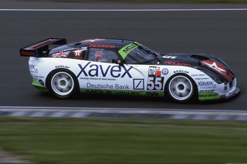 Simon Pullan and Martin Short TVR Tuscan at SIlverstone in the 2002 British GT championship