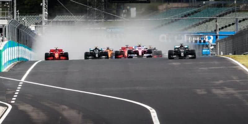 2020 F1 Hungarian Grand Prix start