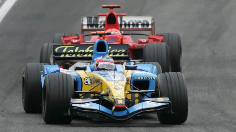 Fernando Alonso, Michael Schumacher 2005 San Marino GP