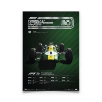 Product image for Formula 1® Decades | Jim Clark – Lotus 25 – 1960s | Collector’s Edition poster