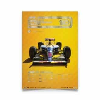 Product image for Formula 1® Decades | Nigel Mansell - Williams FW14B - 1990s | Automobilist |  Collector’s Edition poster