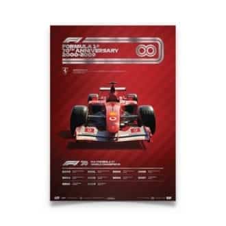 Product image for Formula 1® Decades | Michael Schumacher – Ferrari F2002 – 2000s | Automobilist | Collector’s Edition poster