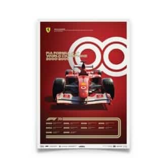Product image for Formula 1® Decades | Michael Schumacher - Ferrari F2002 - 2000s | Automobilist | Limited Edition poster