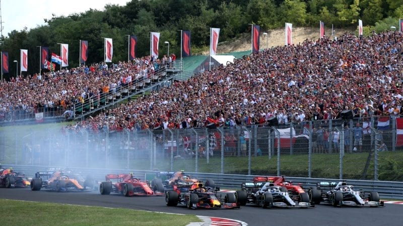 Start of the 2019 Hungarian GP
