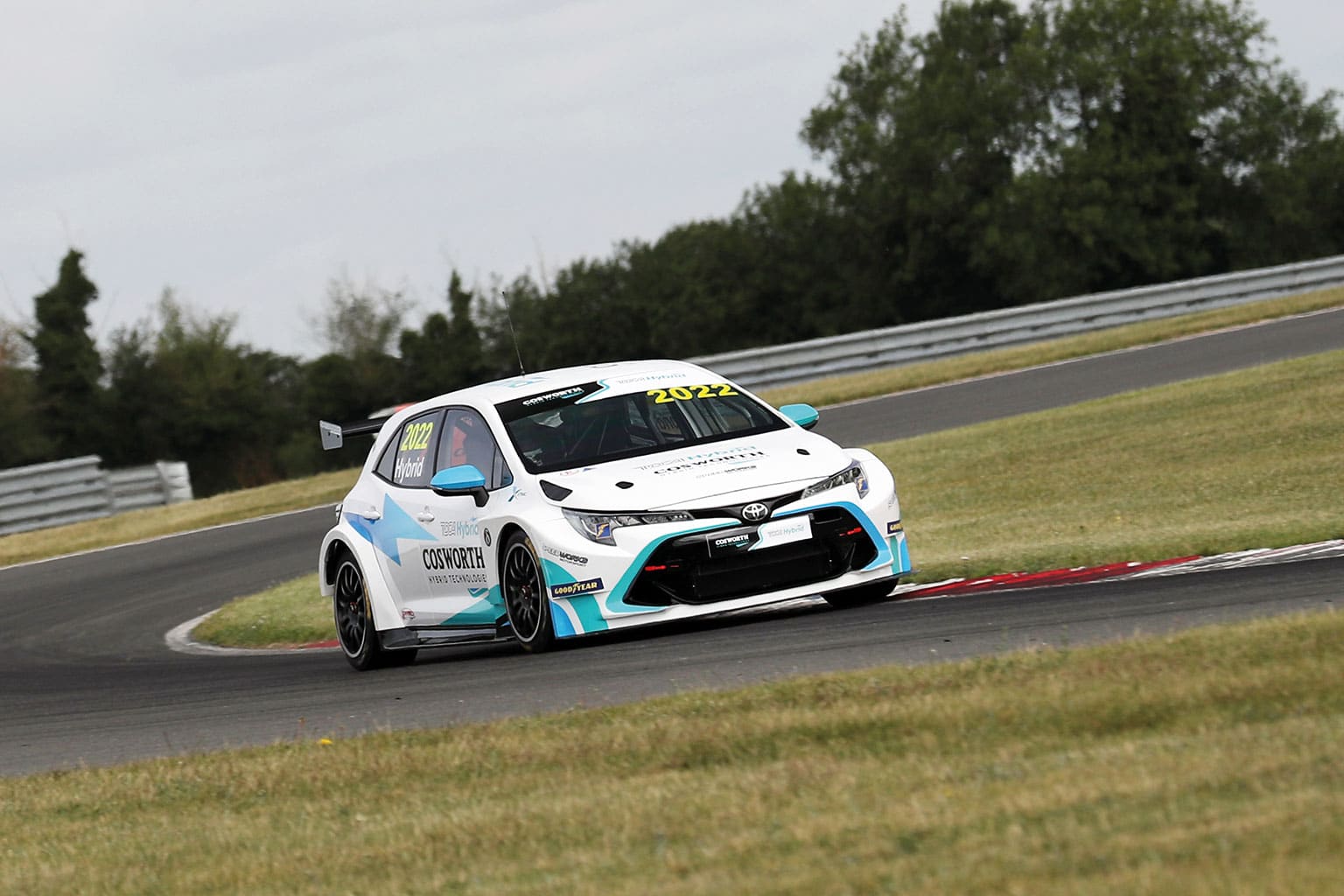 2022 BTCC Hybrid car testing at Snetterton in July 2020