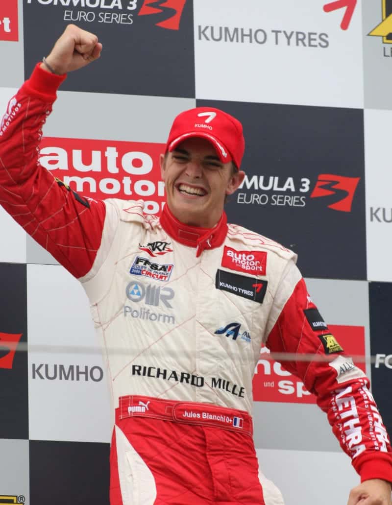 Jules-Bianchi-celbrates-on-the-podium-at-Zandvoort-after-a-European-Formula-3-race