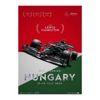 Product image for Winners' Series | Lewis Hamilton - Mercedes W11 - Hungary 2020 | Automobilist | Collector’s Edition poster