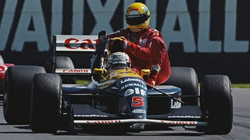1991 British GP, Nigel Mansell, Ayrton Senna