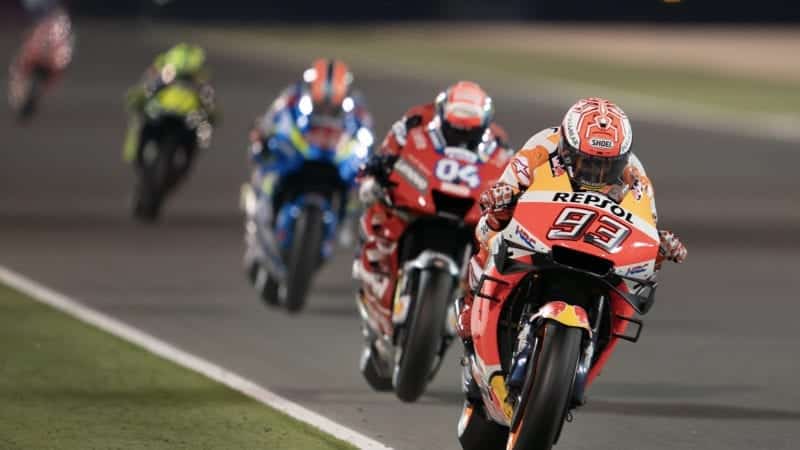 Marc Marquez leading the pack