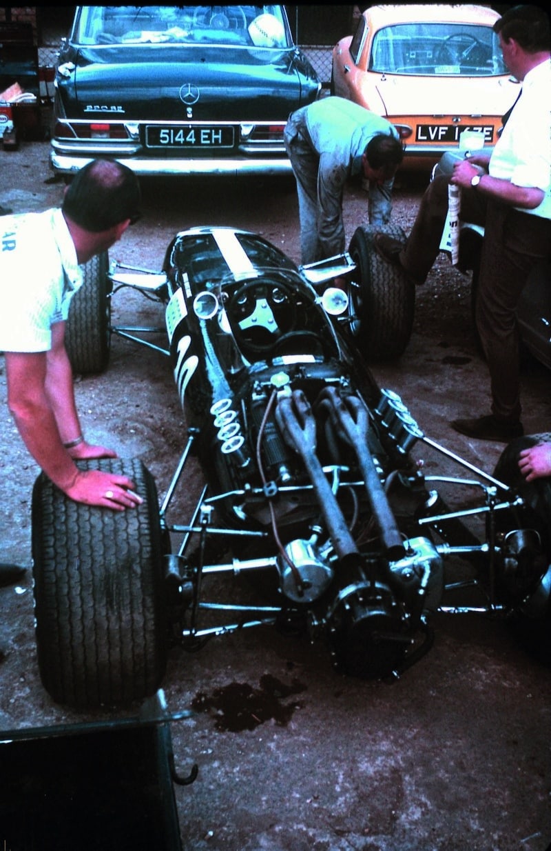 David Hobbs' BRM at Silverstone in 1967