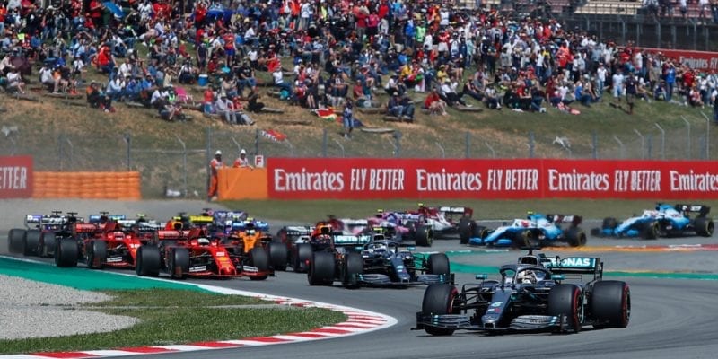 Start of the 2019 Spanish GP