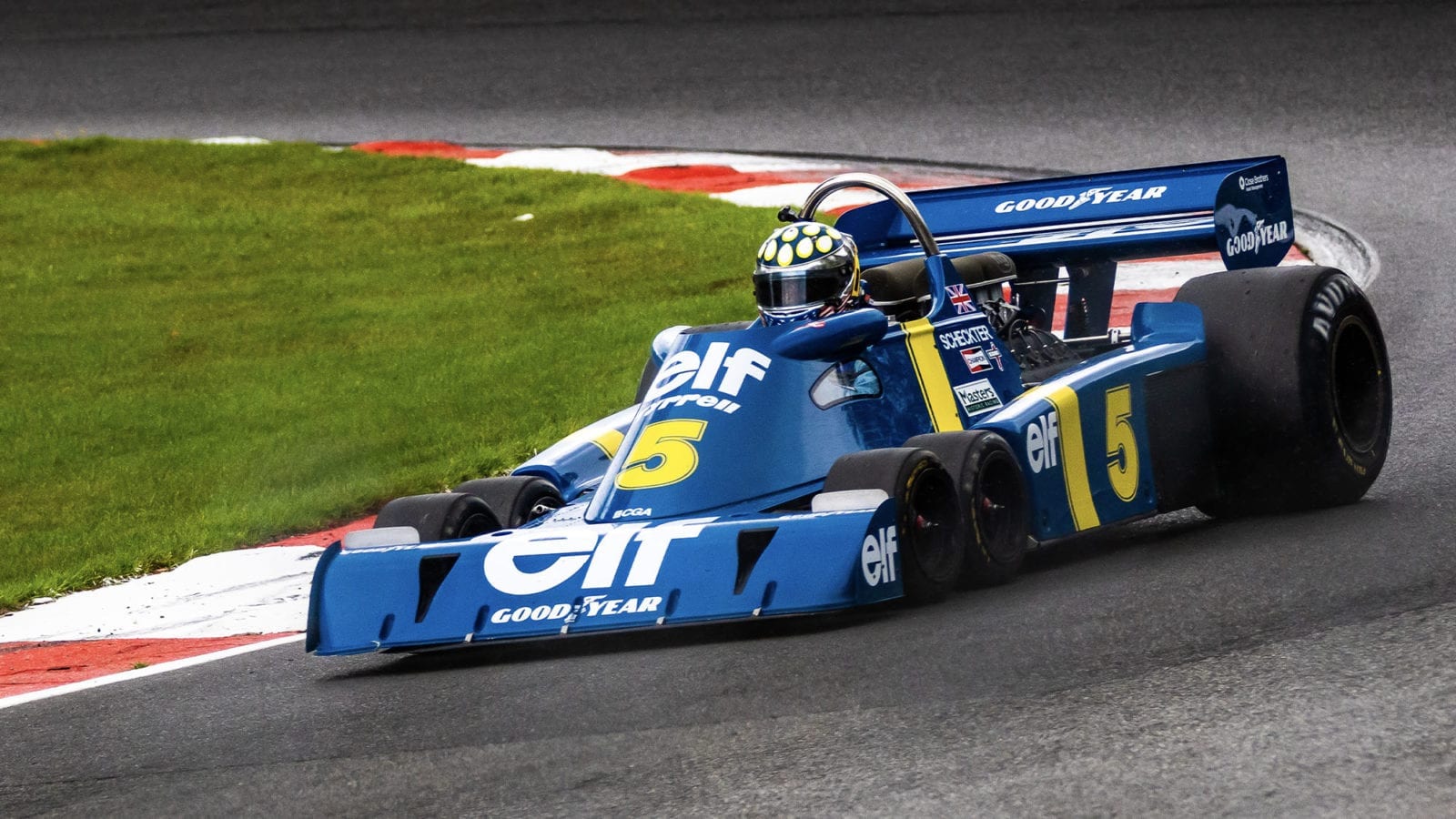 Jonathan Holtzman in his Tyrrell P34 during the 2020 Brands Hatch Historic Masters round