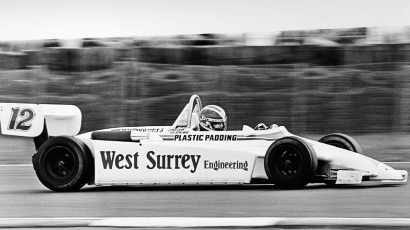 Jonathan Palmer during his 1981 Formula 3 championship winning year with West Surrey Racing