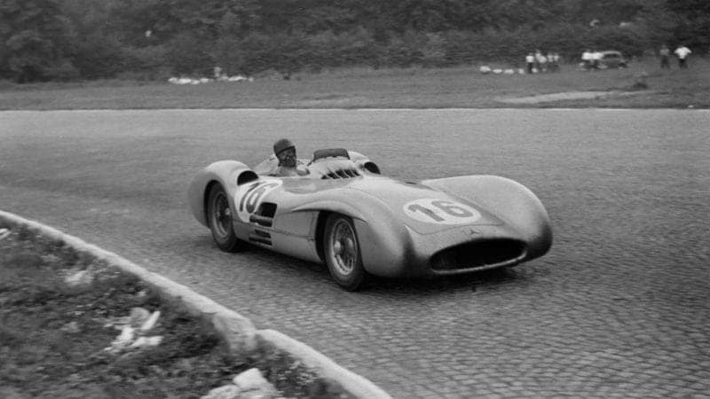 Juan Manuel Fangio, Mercedes W196 during the Italian GP at Autodromo Nazionale Monza on September 05, 1954