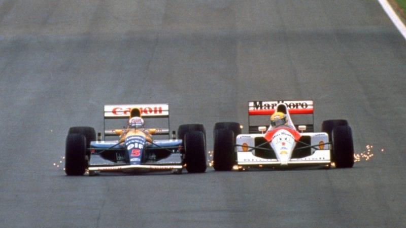 Nigel Mansell, Ayrton Senna Barcelona
