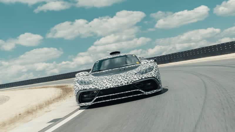 Mercedes AMG Project One hypercar in pre-production testing in 2020