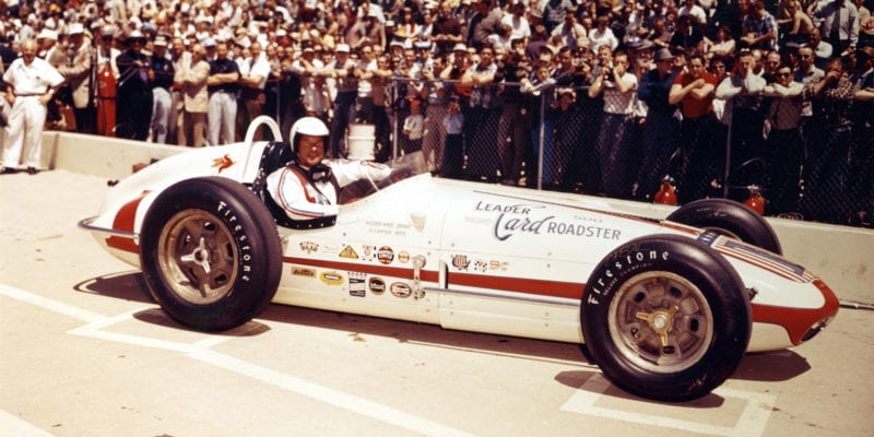 Rodger Ward in his car portrait shot at the 1960 Indy 500