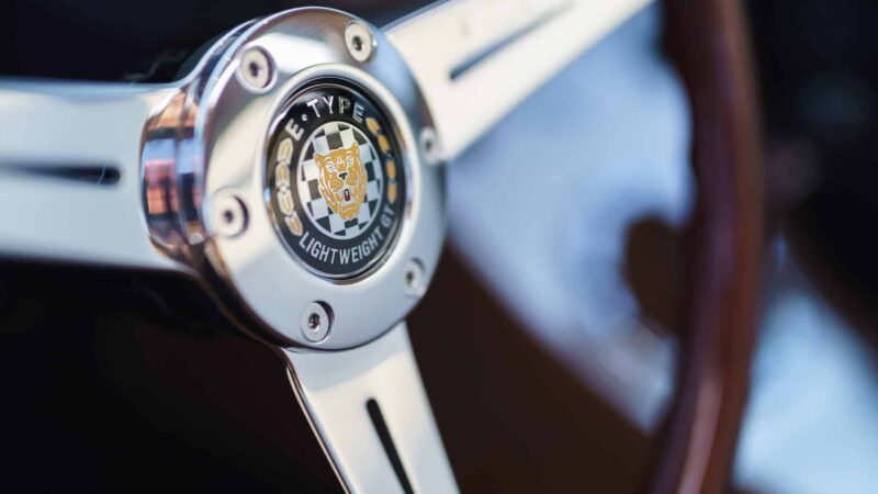 Steering wheel hub of the 2020 Eagle E-type Lightweight GT