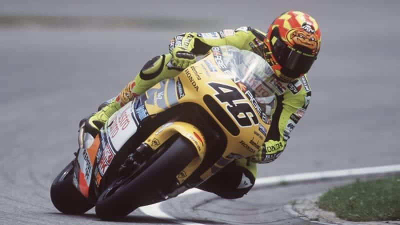 Valentino Rossi in the 2001 German Motorcycle Grand Prix