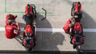 ‘Look on my works, ye Mighty, and despair!’ — the bare, lone MotoGP paddock