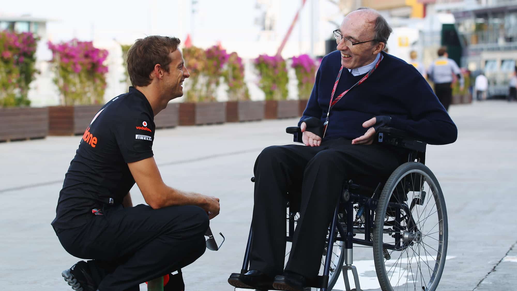Jenson Button, Frank Williams, 2011 EuropeanGP