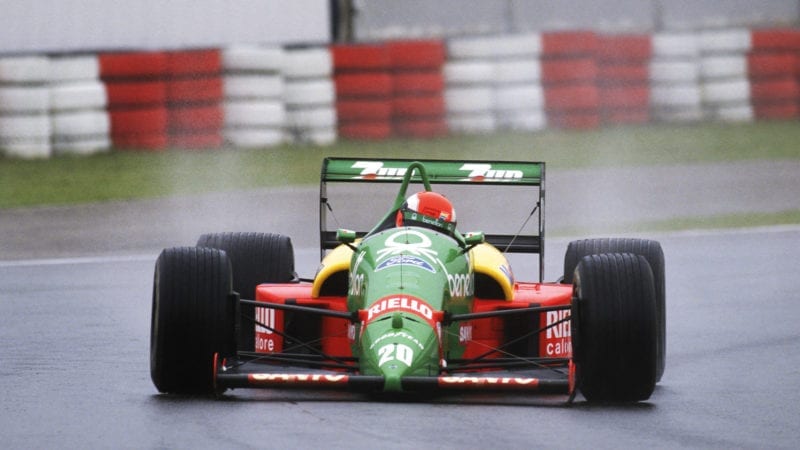 Johnny Herbert in his debut 1989 F1 year driving for Benetton