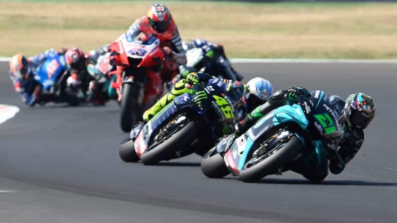 Morbidelli, Rossi, Miller, Misano 2020 MotoGP