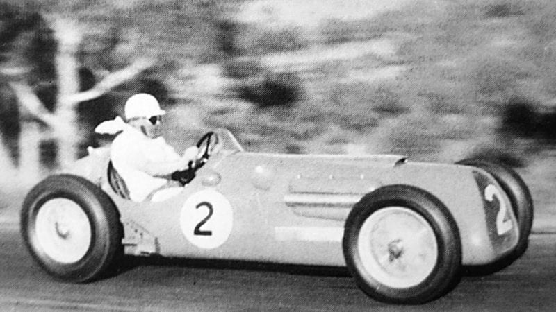 Stan Jones driving a Maybach in the 1954 Bathurst 100